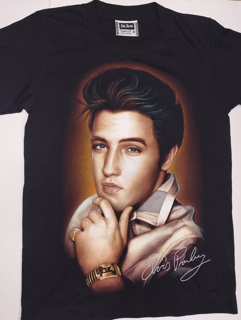 Vintage The Roxx Elvis Presley Tee Double Sided Graphic | Size S